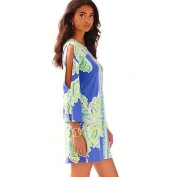 Lilly Pulitzer Latitude Adjustment Ophelia Swing Tropical Print Dress Sz XS/ S - Picture 3 of 10